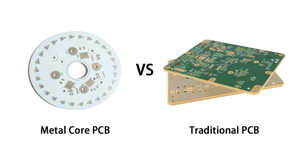 Comparison of aluminum MCPCB and traditional PCB for thermal management
