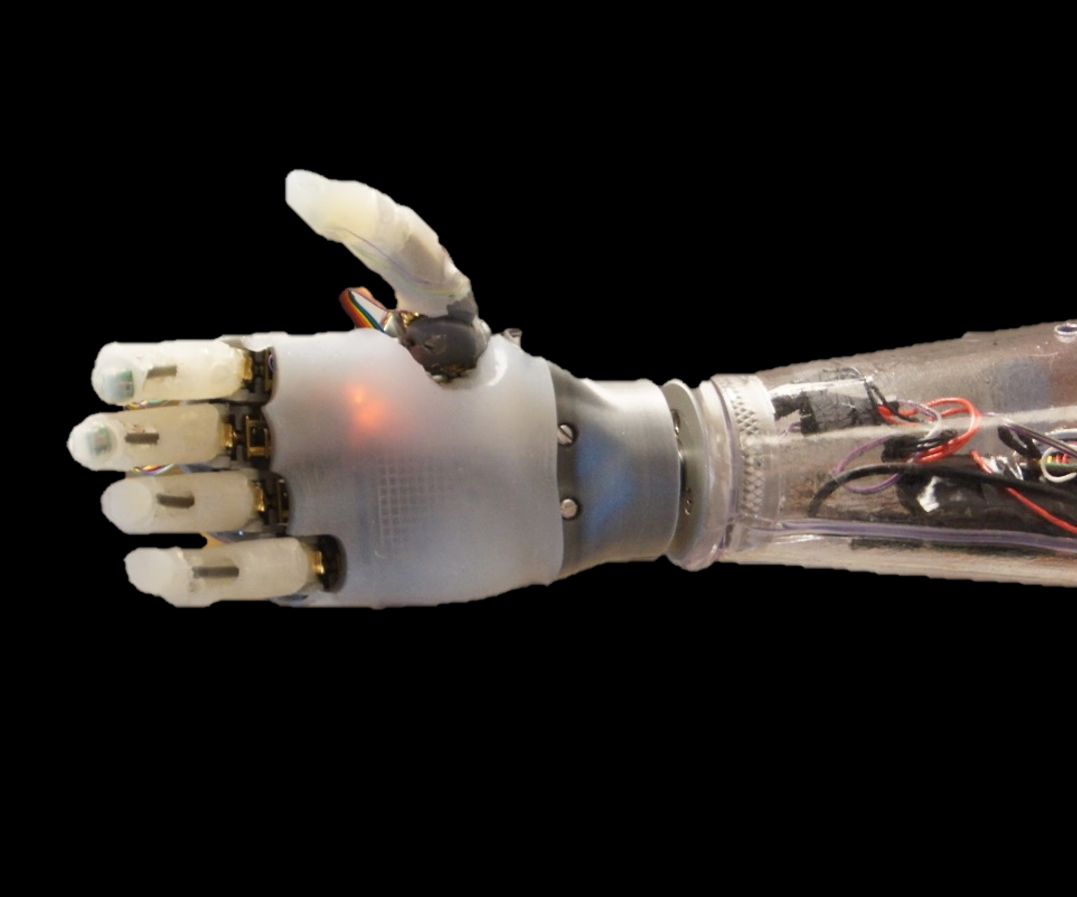 Innovative prosthetic device with optimized PCB components"