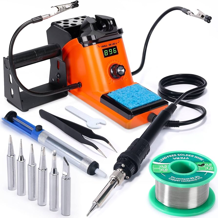 Soldering tools and materials for ECU PCB work