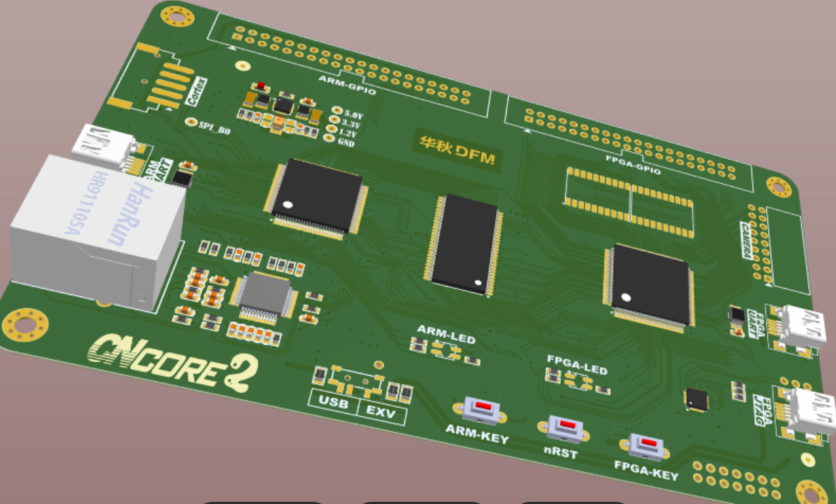 PCB layout with grouped components and panel fiducials for optimized SMT assembly
