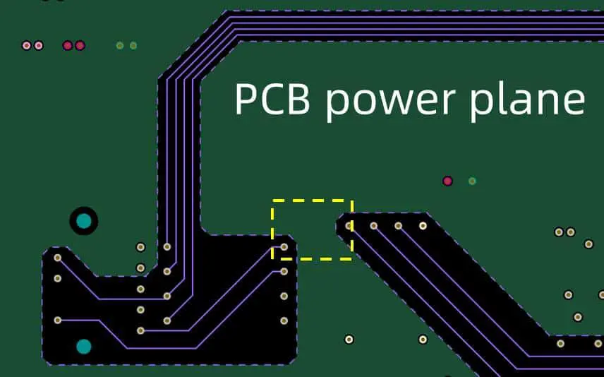 PCB design with dedicated power and ground planes for power integrity