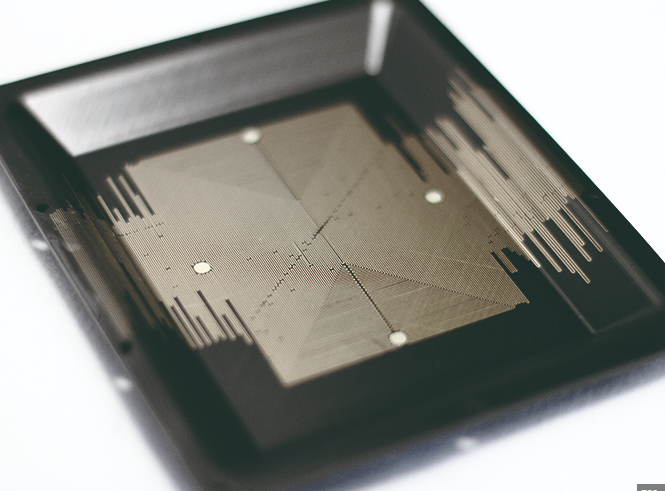 Anti-tampering PCB design with protective mesh layer."