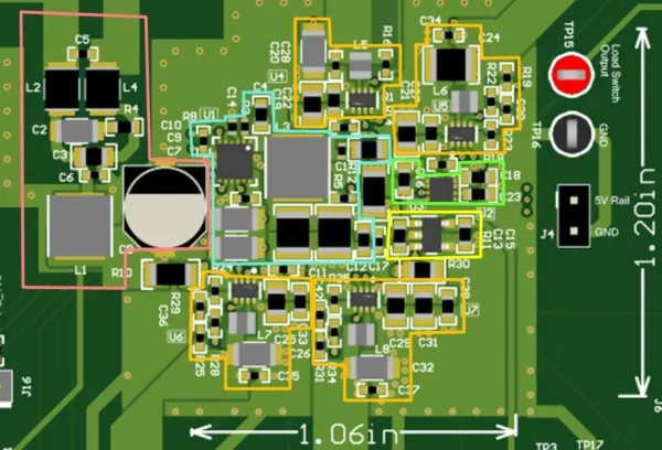 nfotainment System PCB Design with Key Components