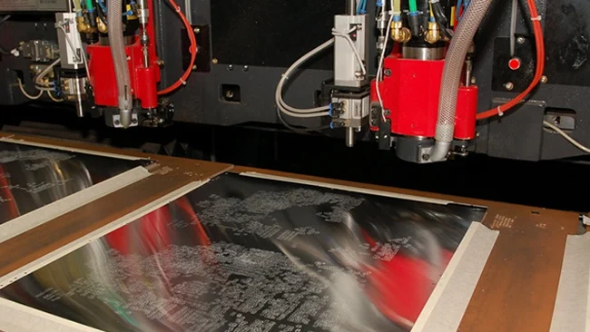 CNC machine executing PCB back drilling manufacturing process
