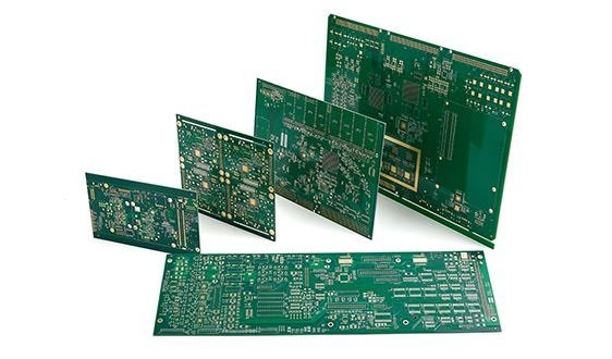 Diagram of the circuitry in a 12-layer PCB stackup.
