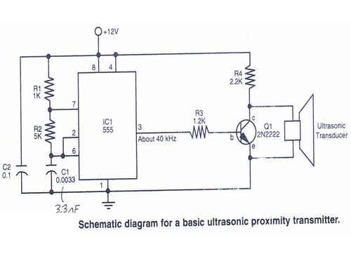 Schematic of transducer driver circuit for ultrasound PCB design