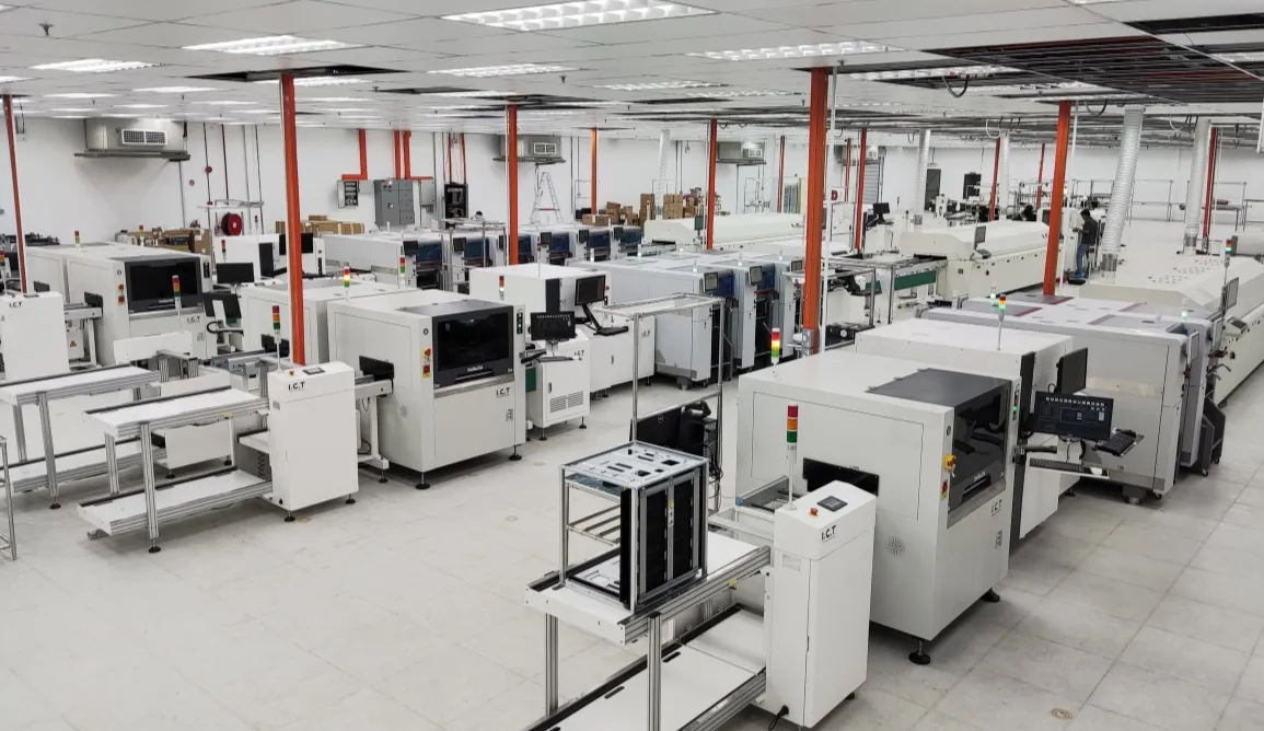 Automated SMT assembly line for automotive PCB production