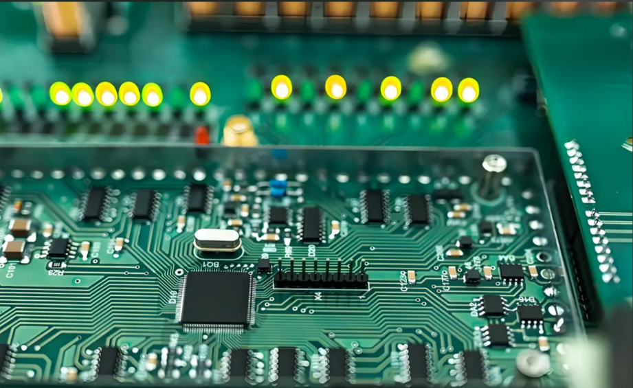 Mixed Technology PCB Panel with SMT and Through-Hole Components