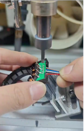Manual Insertion of Through-Hole Components on PCB Panel