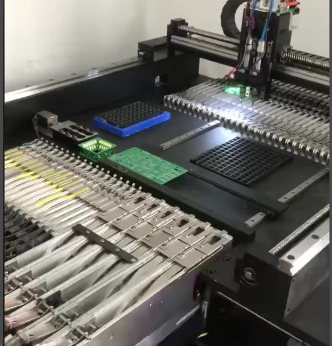 SMT Pick-and-Place Machine with Mixed Technology PCB Panel
