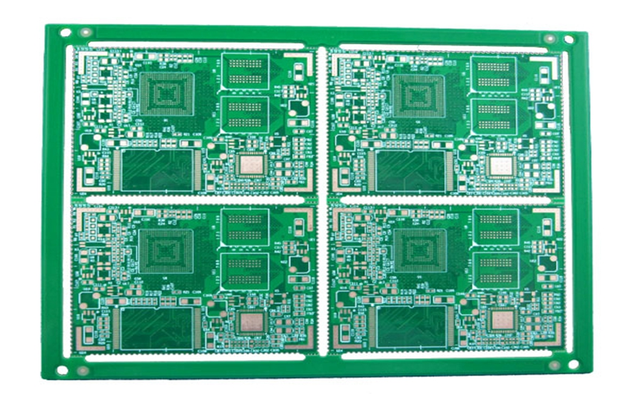 HDI PCB panelization layout with spacing for manufacturing