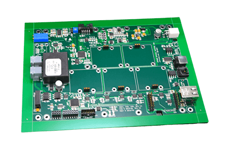 Single-sided PCB with organized component placement