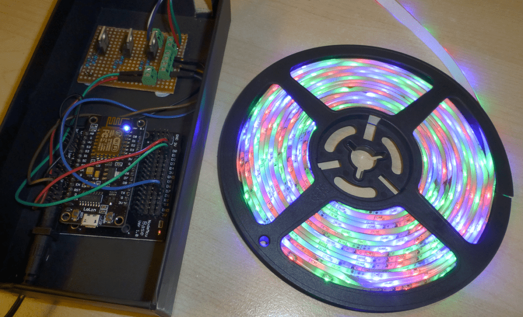 Single-sided PCB in an LED lighting strip or bulb.