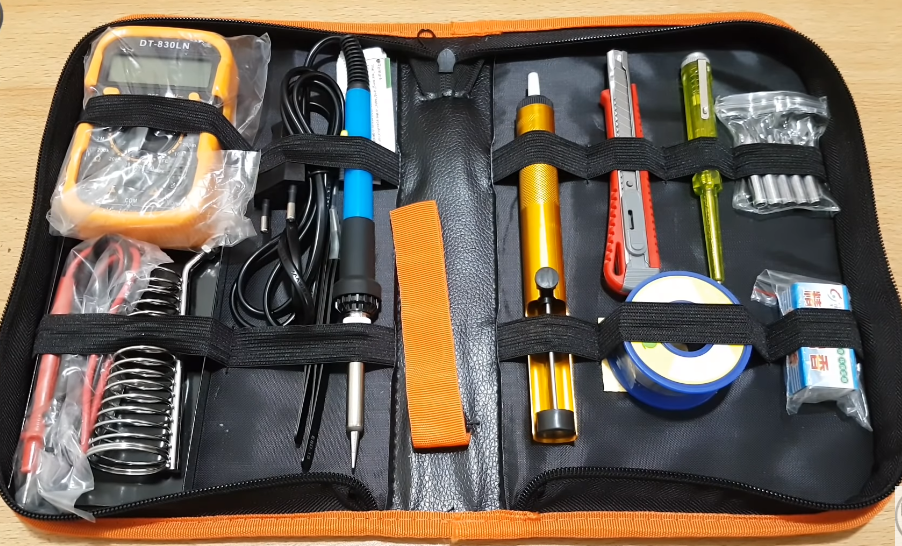 Basic tools for easy PCB trace repair at home.