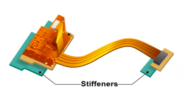 PCB with board stiffener for warpage prevention near critical components