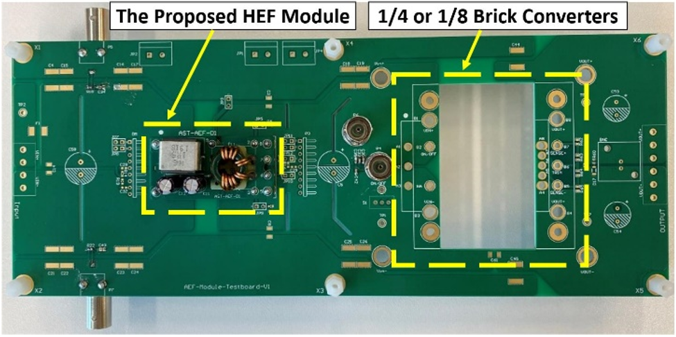 Figure 3: Photograph of the HEF filter module evaluation board