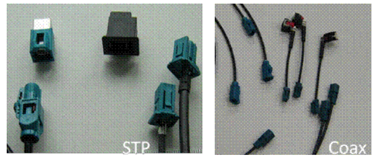 Power spectral density of various automotive communication protocols