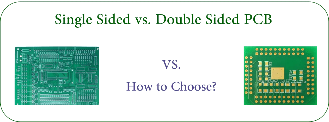 Comparison of single-layer vs double-layer PCB for beginners.
