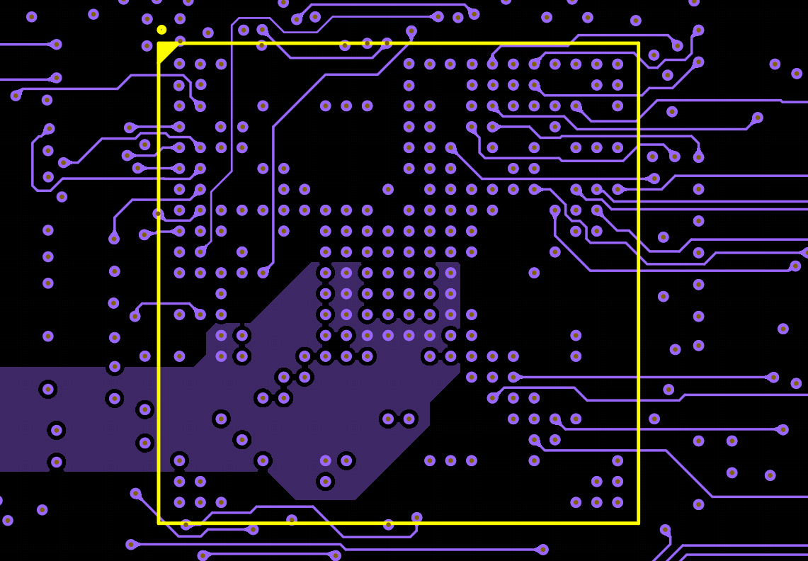 PCB stack-up diagram for BGA breakout design