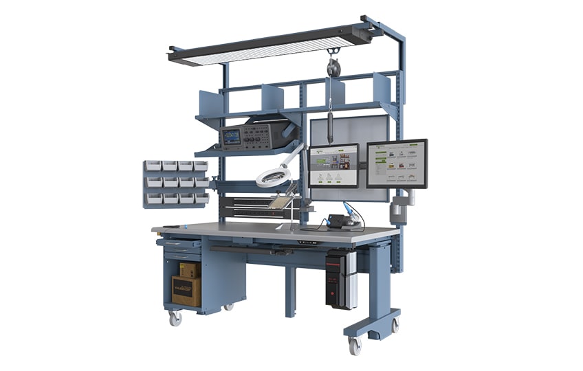 ESD-safe workstation setup for PCB assembly