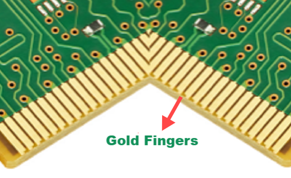 Military-grade PCB with gold fingers under environmental testing.