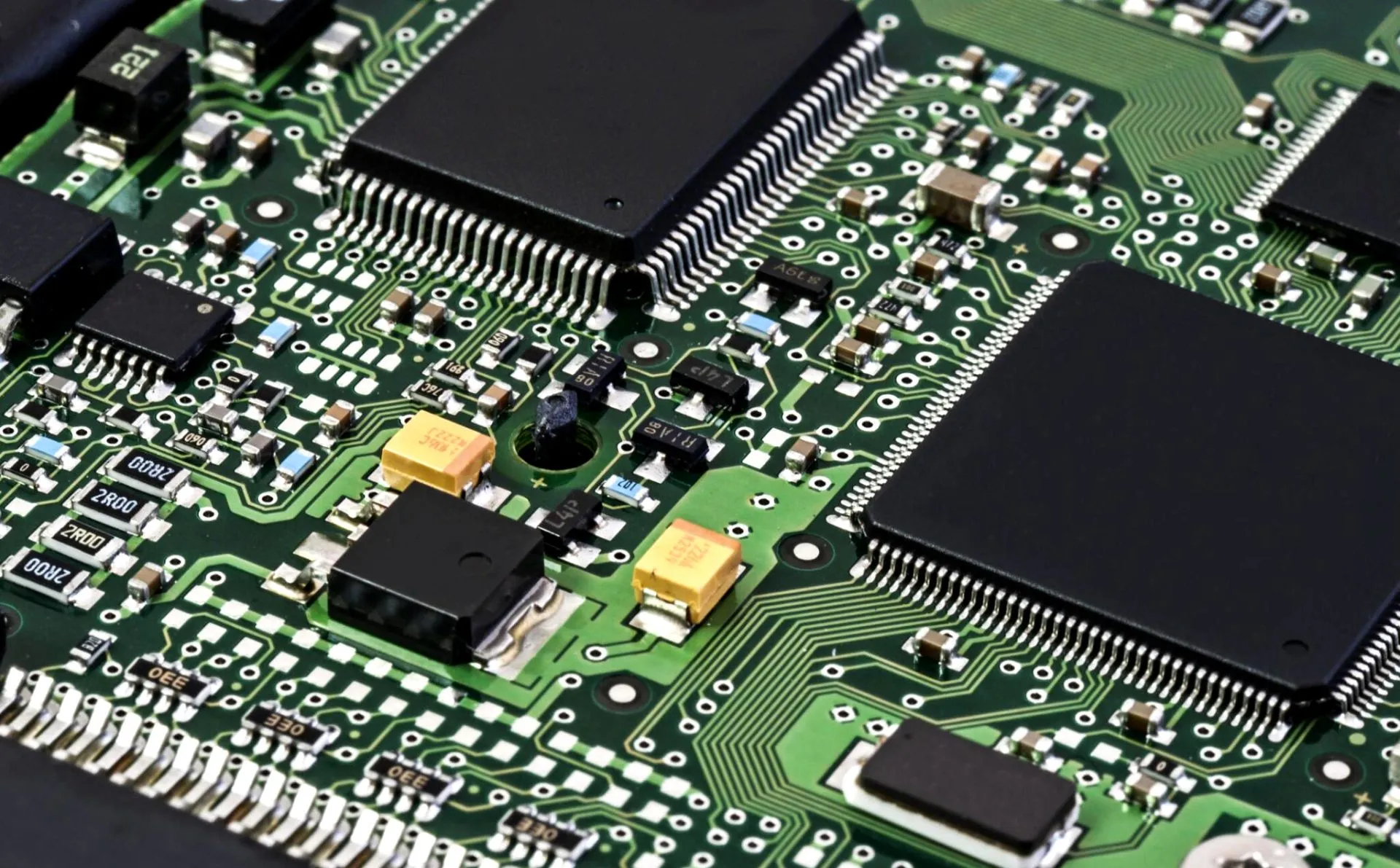 Completed PCB design optimized with DFA guidelines for efficient assembly.