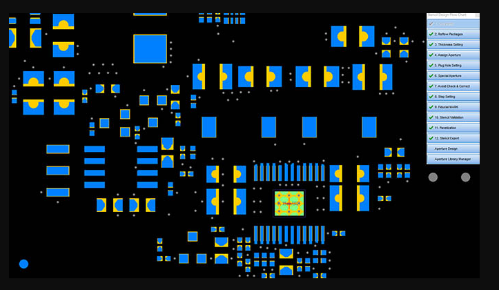 Stencil design for SMT solder paste printing