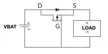 PMOS reverse polarity protection circuit