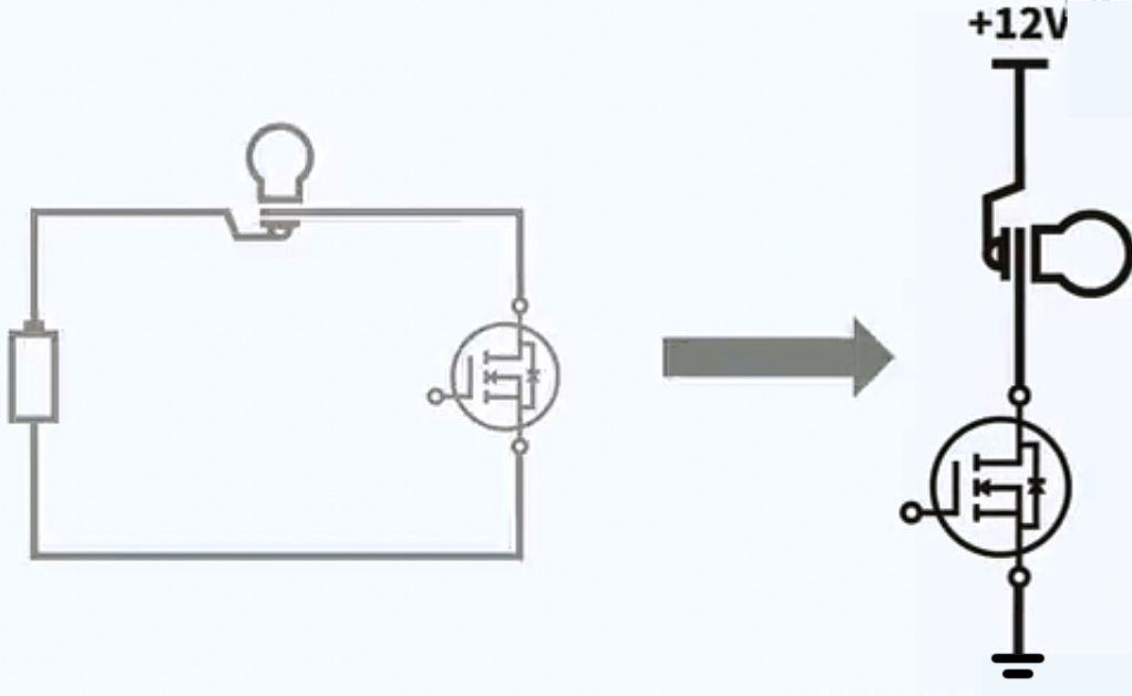 Figure 2: Equivalent circuit with NMOS replacing the switch