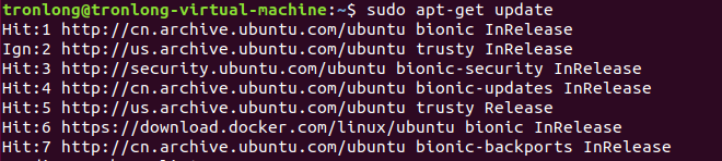 Install Docker packages