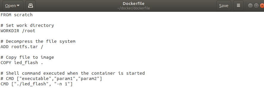 Create Dockerfile