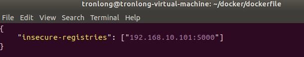Edit daemon.json
