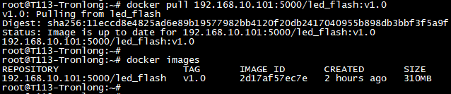 Pull image and list images