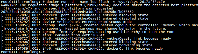 Run container