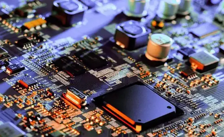 High-speed PCB design with controlled impedance traces.