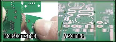 Comparison of PCB panel with V-scoring and mouse bites for cost-effective depaneling