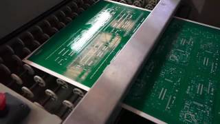 PCB undergoing immersion silver plating process.