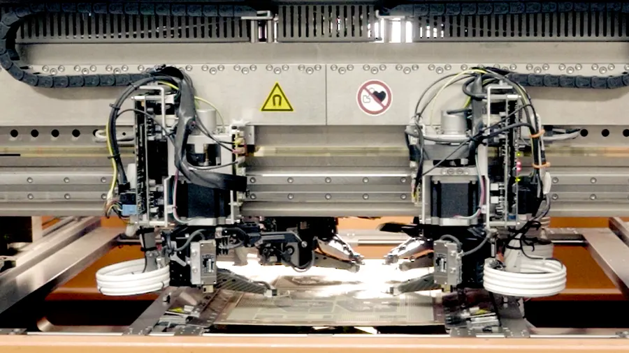 Immersion silver plating equipment in PCB manufacturing.