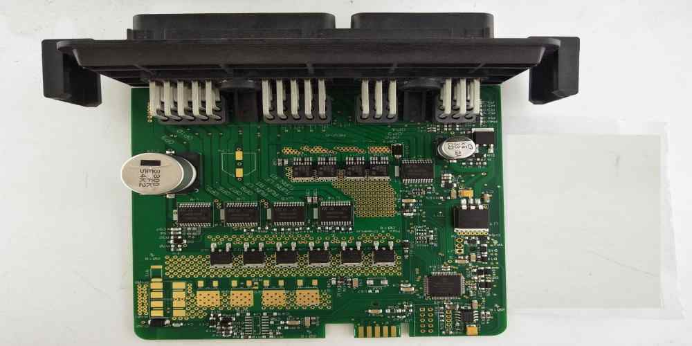 Hybrid PCB design in automotive electronics.