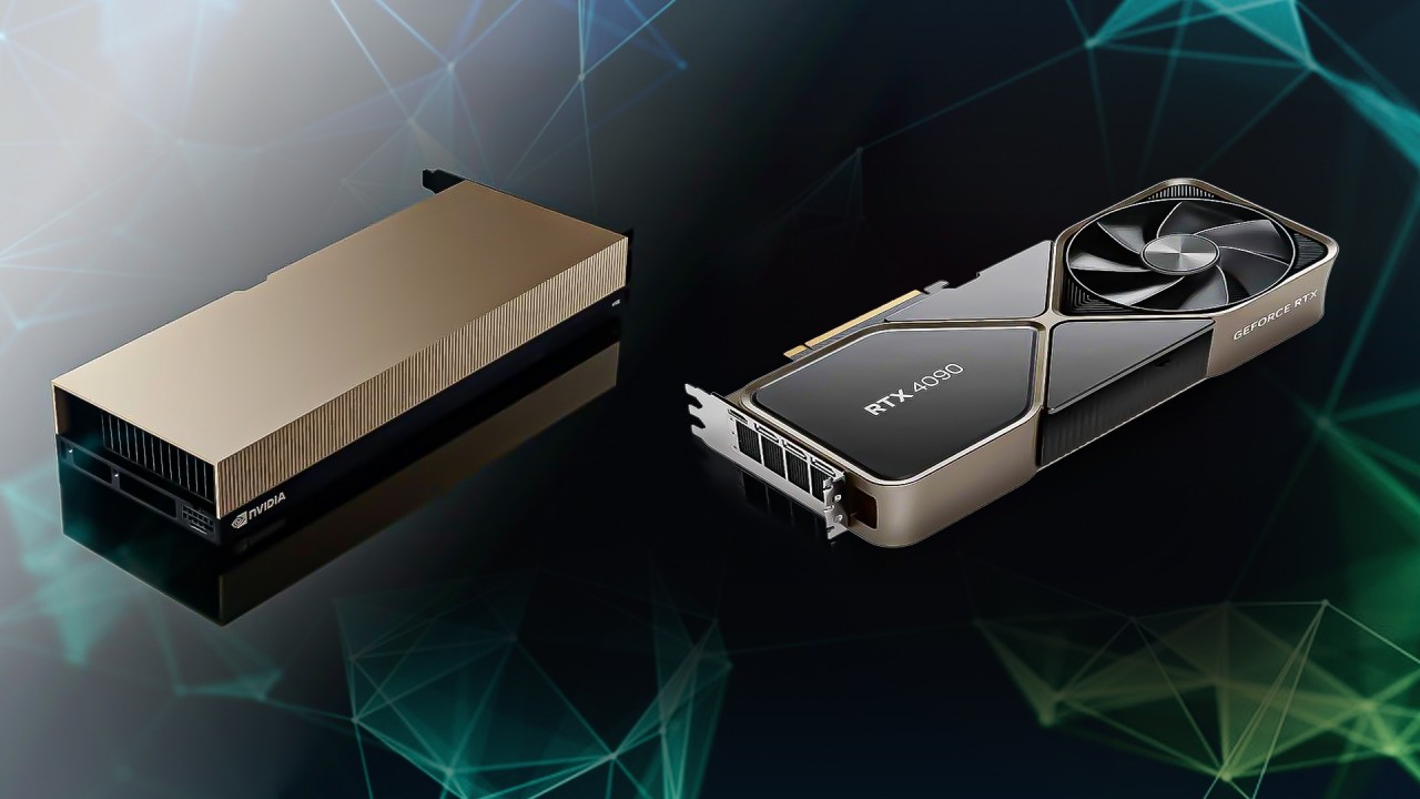 comparing RTX 4090 and H100 GPUs