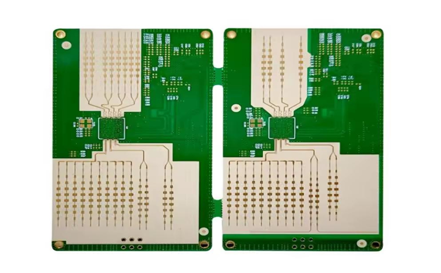 High-frequency PCB integrated into a radar system module