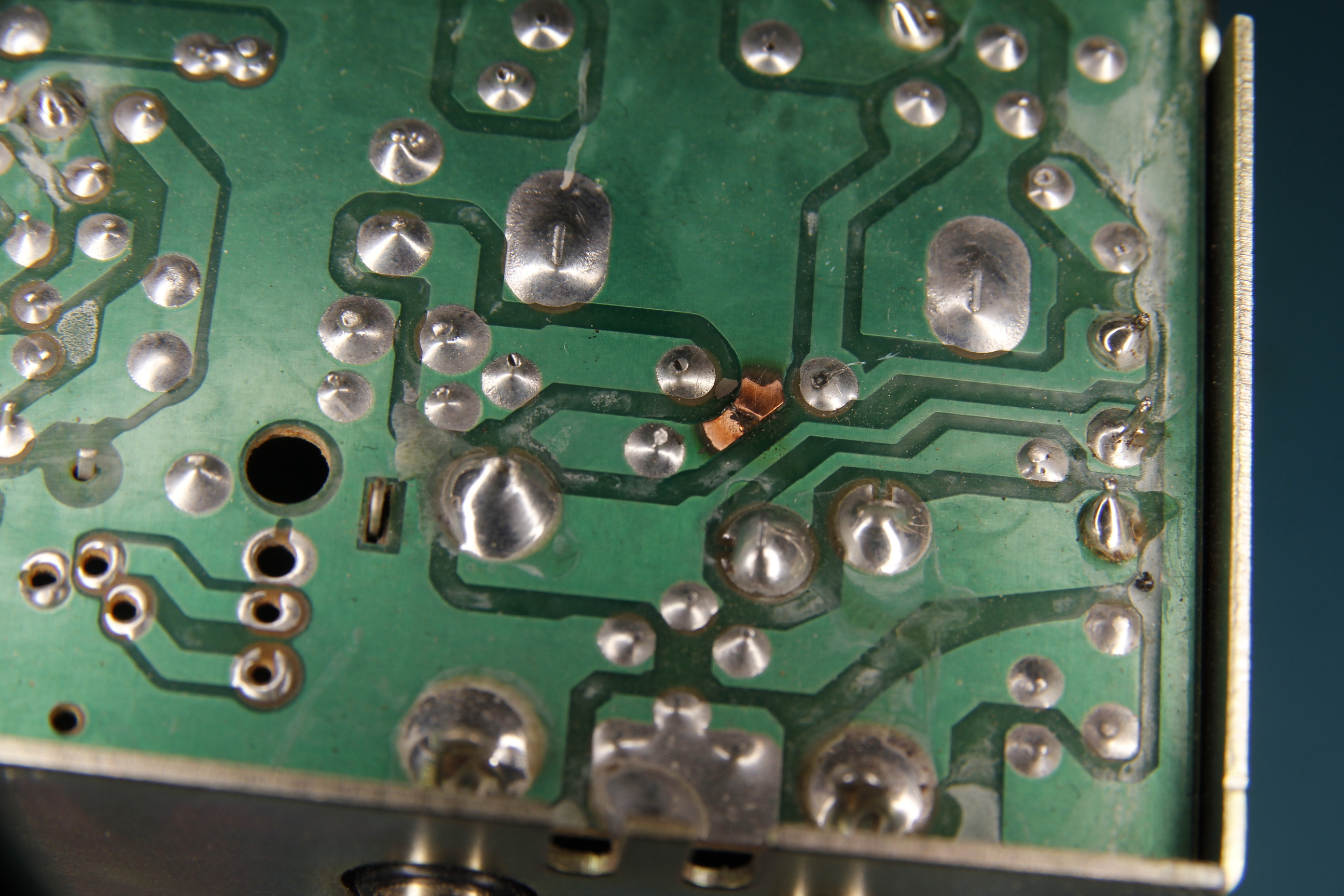 broken traces on a PCB