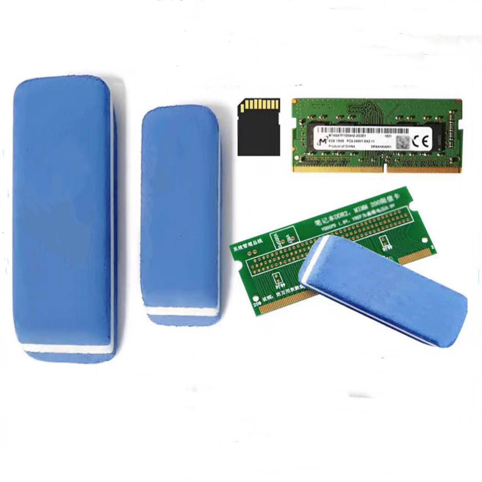 pencil eraser to gently clean oxidized gold fingers