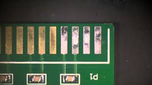 Corroded vs Clean Gold Fingers