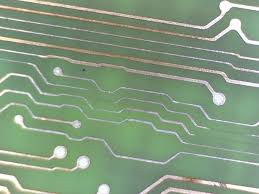 Damaged PCB Trace Close-Up
