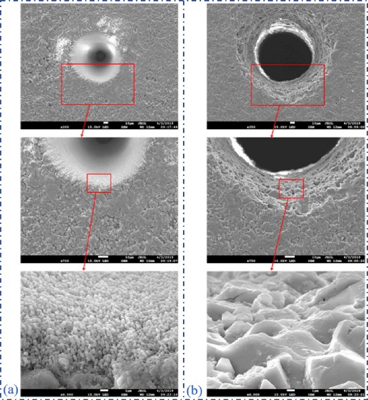Laser Drilling Defects Micrograph