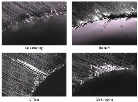 Common Drilling Defects Micrograph
