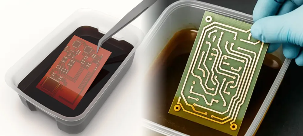 Heavy Copper Trace Etching Process