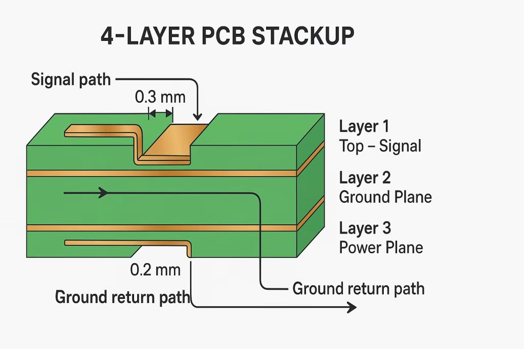 PCB Stackup Cross-Section