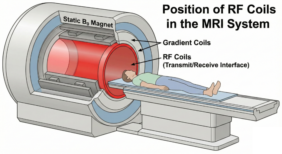 High-frequency PCB in medical imaging device